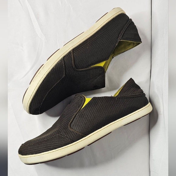 Olukai Nohea Mesh Shoe Men 11.5 Brown Slip On Convertible Comfort Sneaker Loafer - Picture 3 of 10